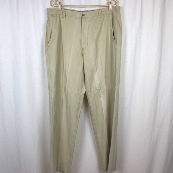 Tommy BAHAMA MENS 38 Flat Front Silk Pants - Picture 1 of 7